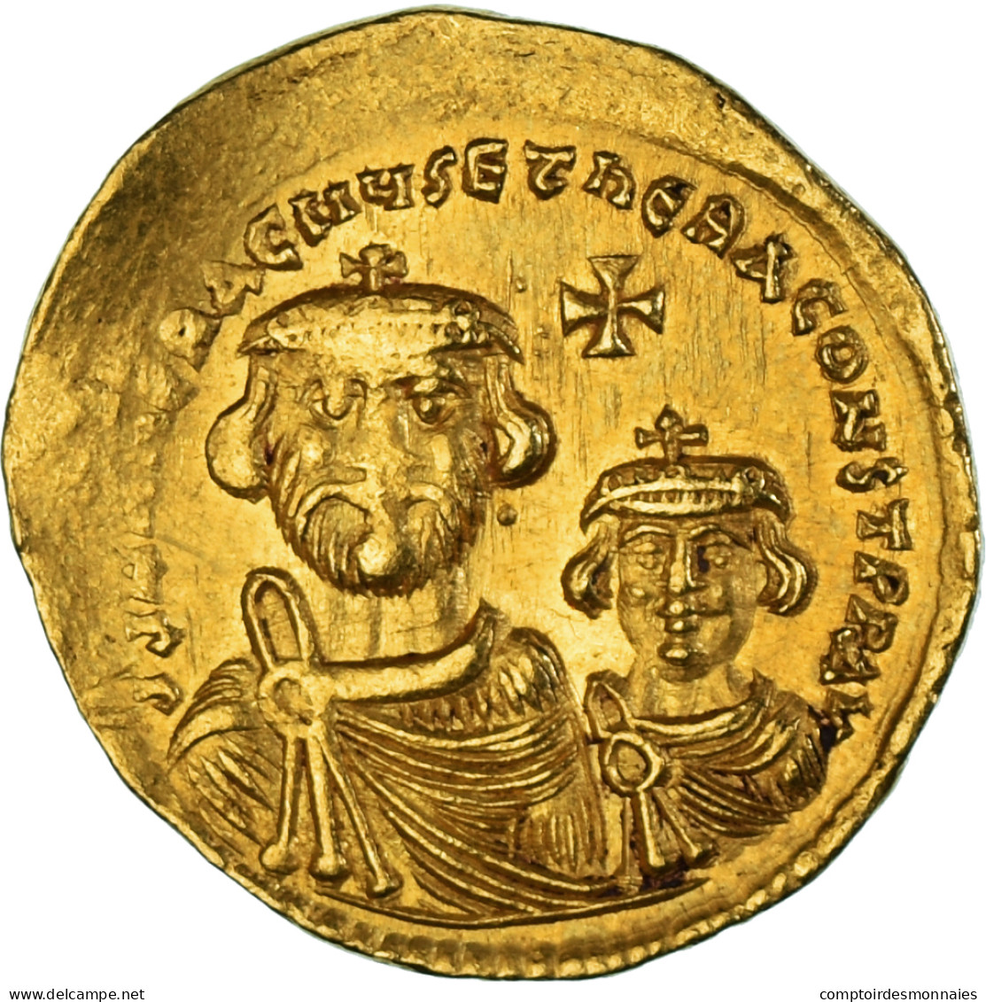 Heraclius, Avec Heraclius Constantin, Solidus, 616-625, Constantinople, Or - Byzantines