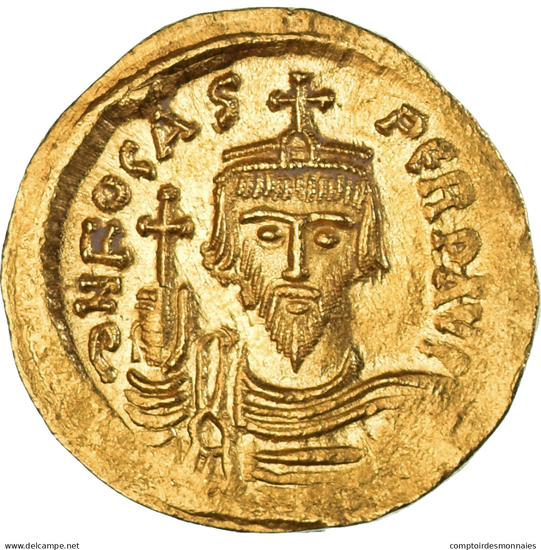 Monnaie, Phocas, Solidus, 607-610, Constantinople, SUP+, Or, Sear:620 - Byzantines