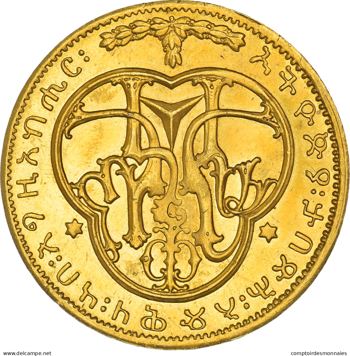 Éthiopie, Médaille, Haile Selassie I Coronation, 1930, TTB+, Or - Andere & Zonder Classificatie