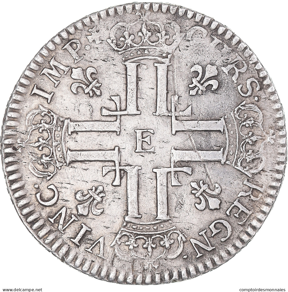 Monnaie, France, Louis XV, Petit Louis D'Argent, 1720, Tours, Rare, TTB, Argent - 1715-1774 Luis XV El Bien Amado