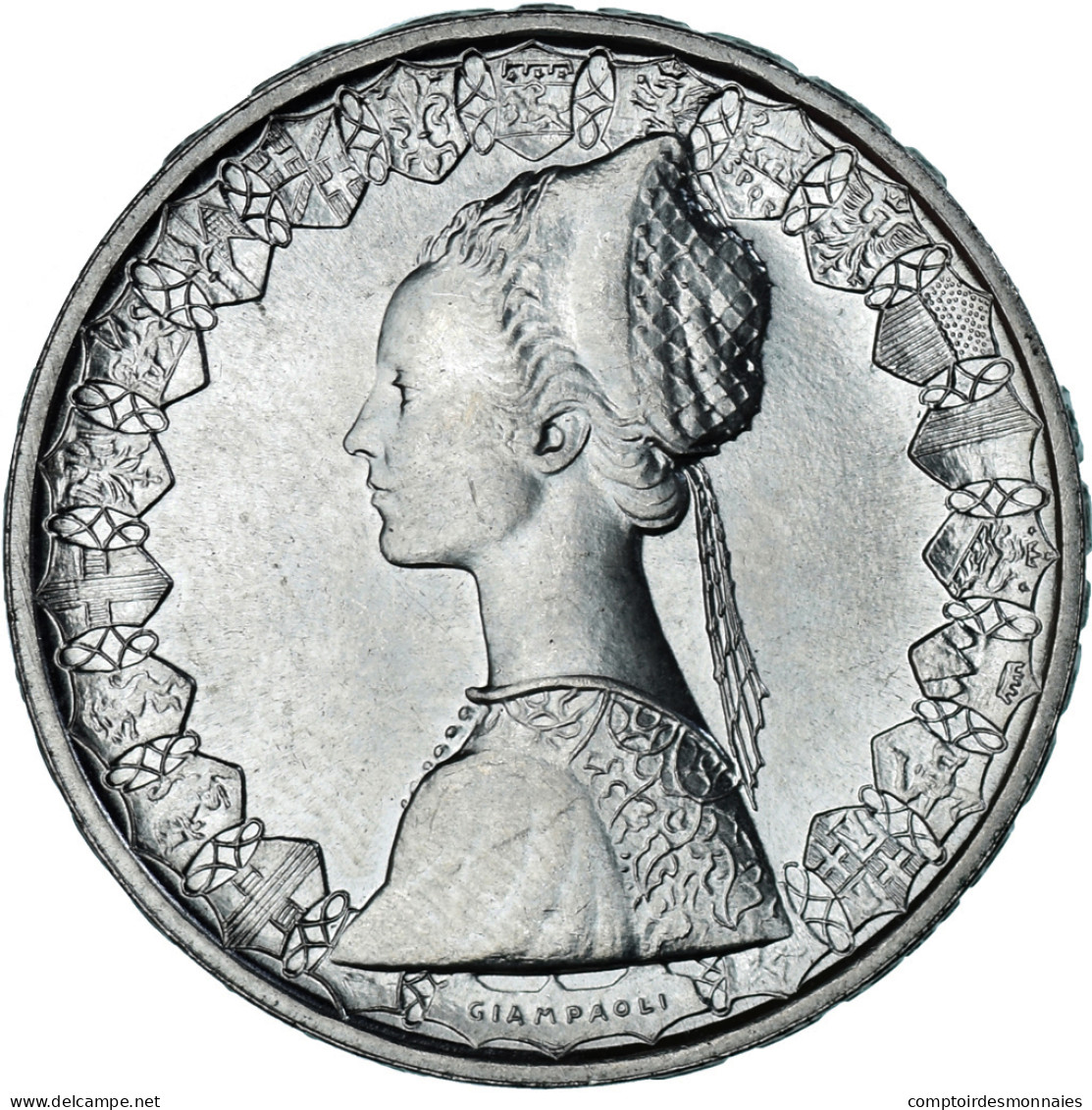 Monnaie, Italie, 500 Lire, 1983, “caravelles” BU, FDC, Argent, KM:98 - 500 Liras