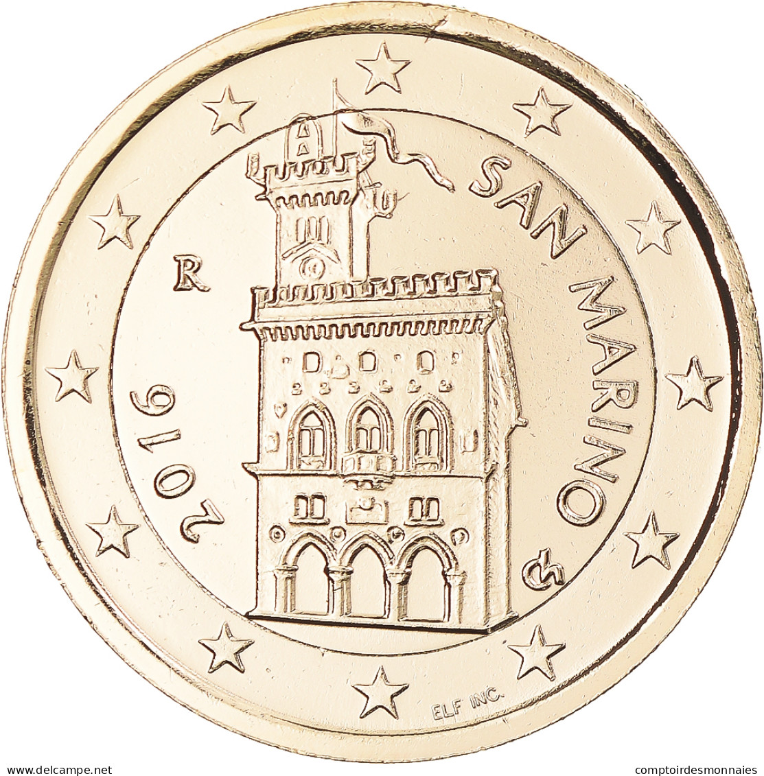 Saint Marin , 2 Euro, 2016, Rome, Gold-plated Coin, SUP, Bimétallique - San Marino