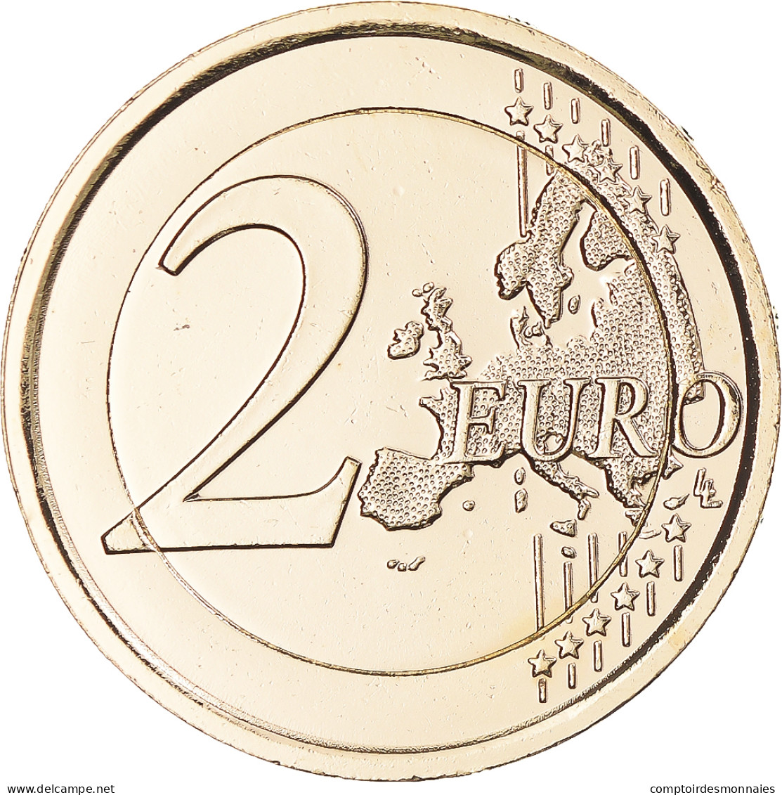 Saint Marin , 2 Euro, 2016, Rome, Gold-plated Coin, SUP, Bimétallique - San Marino