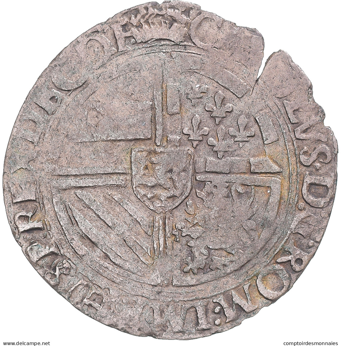 Monnaie, Belgique, Charles Quint, Gros, 1545-1553, Bruges, TB, Argent - Autres & Non Classés