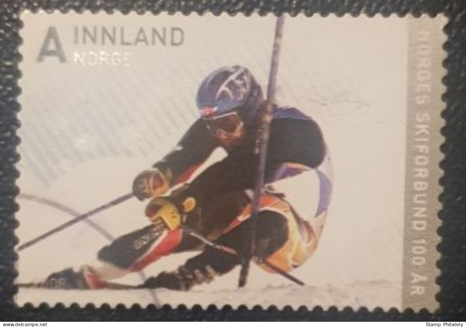 Norway Ski Federation Stamp Anniversary - Gebruikt