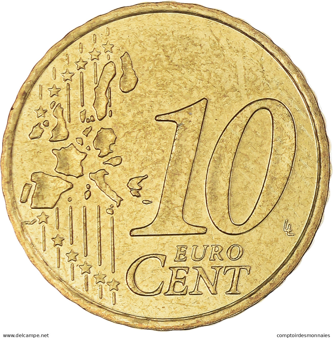 Monaco, 10 Euro Cent, 2003, Paris, SUP+, Laiton, KM:170 - Monaco