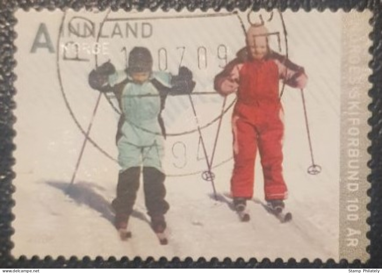 Norway Ski Federation Used Stamp Anniversary - Oblitérés