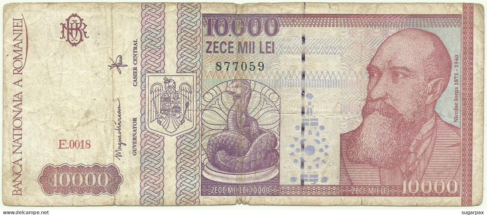 ROMANIA - 10.000 Lei - 02.1994 - Pick 105 - Série E.0018 - 10000 - Romania