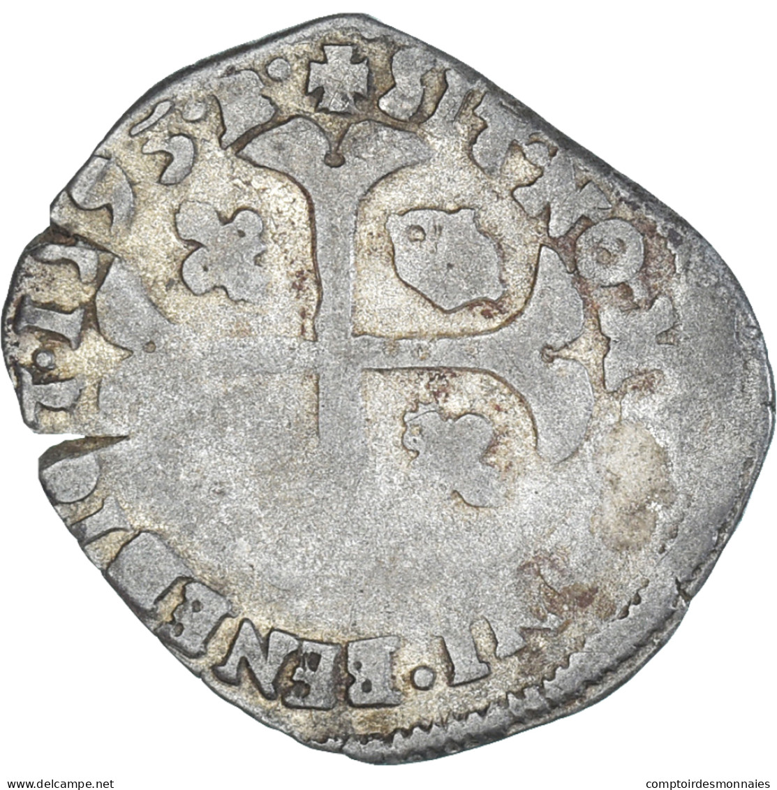 Monnaie, France, Henri IV, Douzain Aux Deux H, 1593, Atelier Incertain, 2nd - 1589-1610 Henry IV The Great