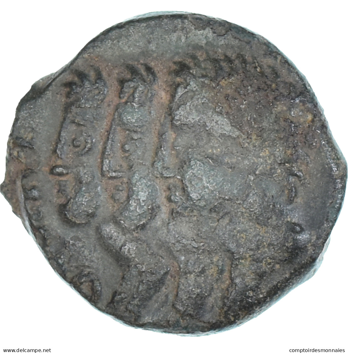 Monnaie, Rèmes, Bronze Aux Trois Bustes / REMO, 1st Century BC, TB+, Potin - Keltische Münzen