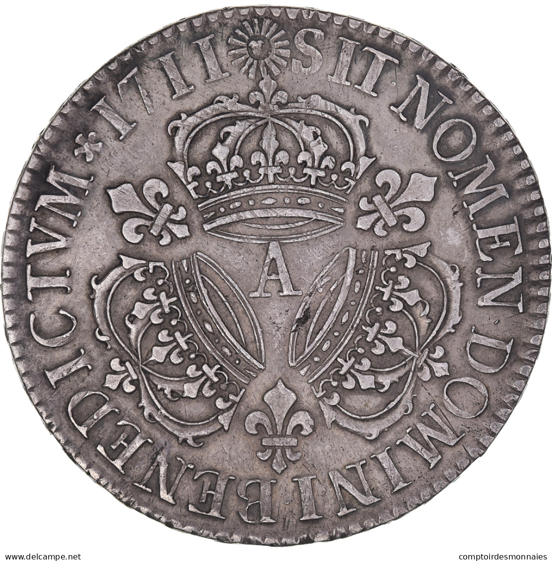 Monnaie, France, Louis XIV, Ecu Aux 3 Couronnes, 1711, Paris, SUP, Argent - 1643-1715 Lodewijk XIV De Zonnekoning