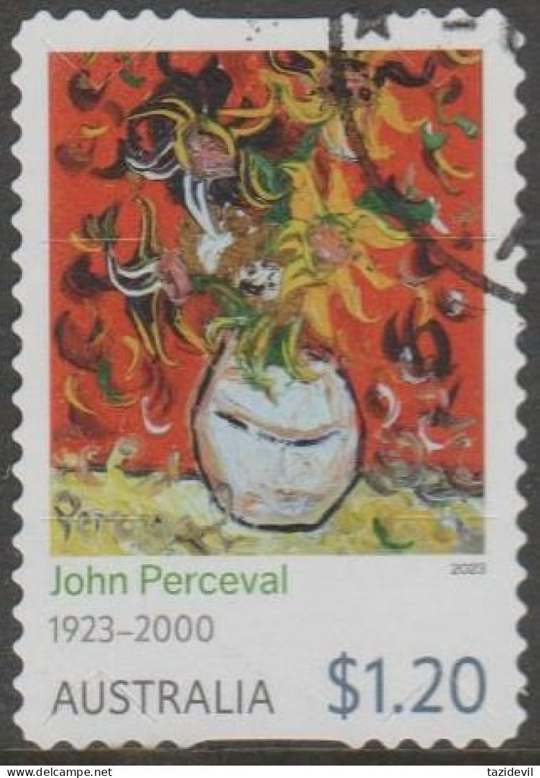 AUSTRALIA - DIE-CUT - USED - 2023 $1.20 Still-life Paintings - John Perceval 1923-2000 - Gebraucht