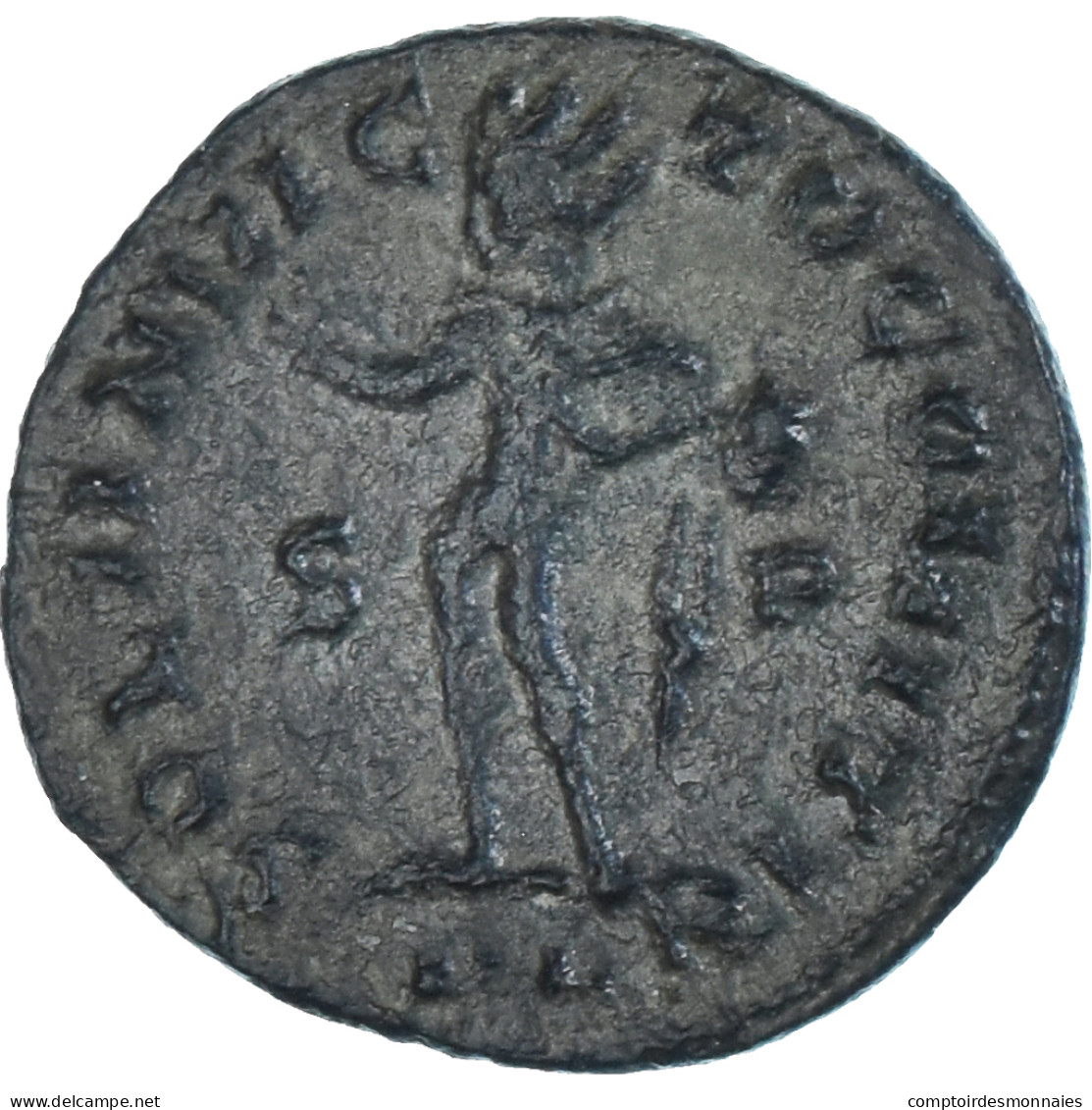 Monnaie, Constantin II, Follis, 317, Londres, TTB, Bronze, RIC:117 - L'Empire Chrétien (307 à 363)