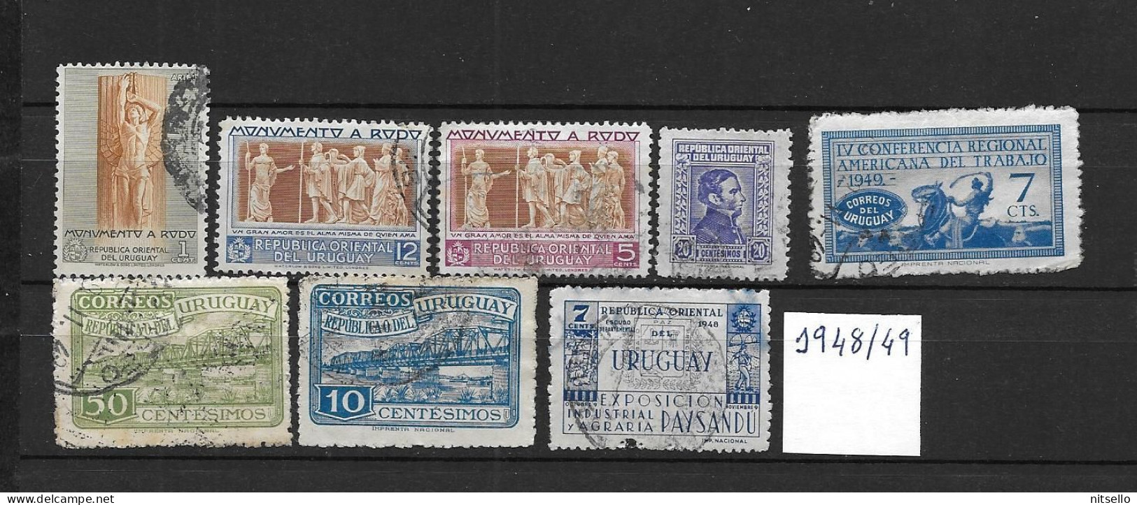 LOTE 1877   ///   URUGUAY  SELLOS DE 1948/1949  A BAJO PRECIO  ¡¡¡ LIQUIDATION - JE LIQUIDE - ANGEBOT !!! - Uruguay