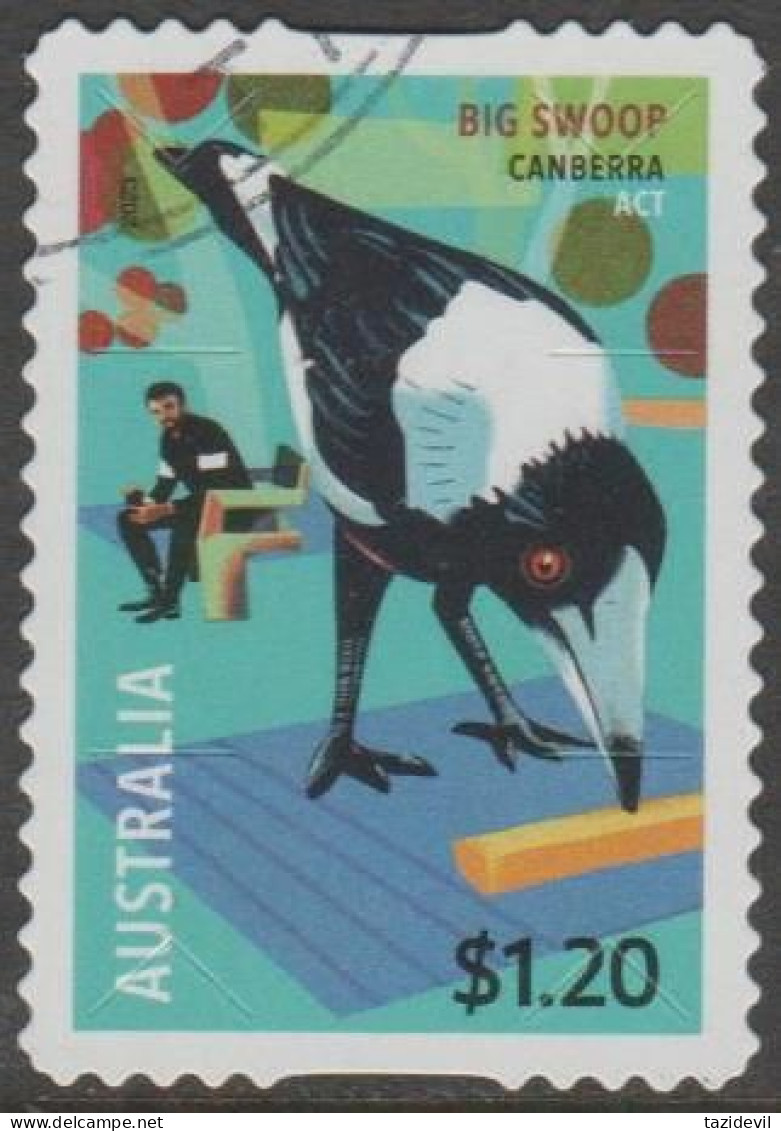 AUSTRALIA - DIE-CUT - USED - 2023 $1.20 Aussie Big Things - The Big Swoop, ACT - Gebraucht