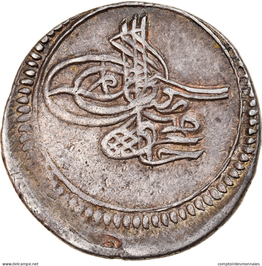 Monnaie, Turquie, Mahmud I, Onluk, AH 1143 (1730), Tiflis, TTB, Argent, KM:203 - Turkije