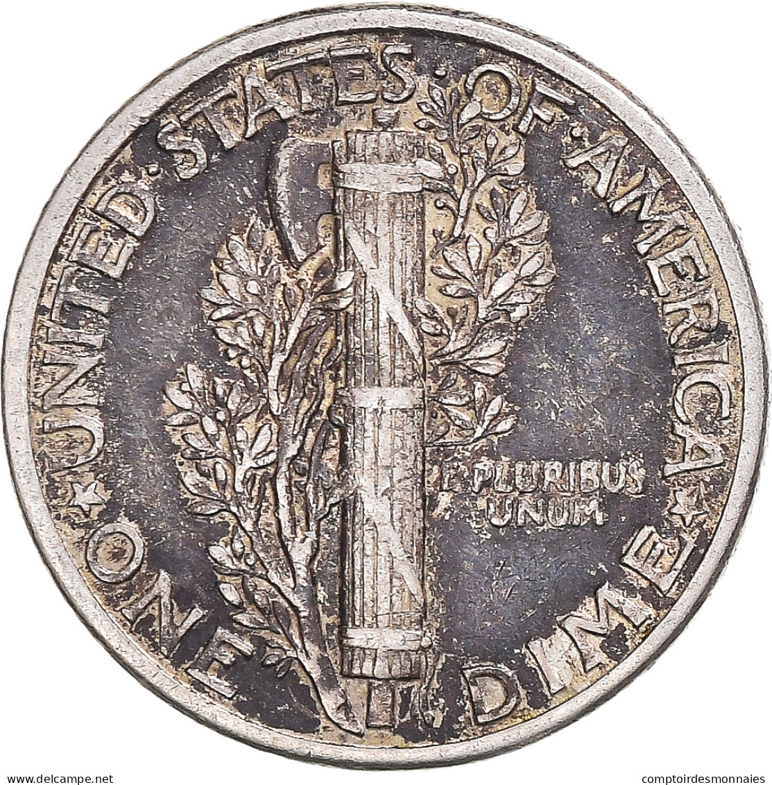 Monnaie, États-Unis, Mercury, Dime, 1941, U.S. Mint, TB+, Argent - 1916-1945: Mercury (Mercure)