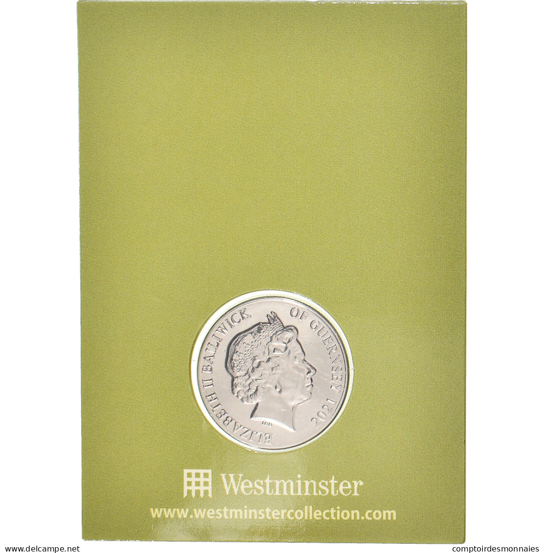Monnaie, Guernesey, Brown  Hare, 10 Pence, 2021, FDC, FDC, Acier Plaqué Nickel - Guernsey