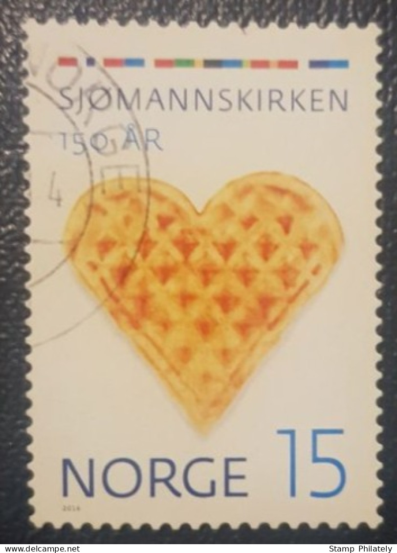 Norway 15Kr Used Stamp Norwegian Church - Gebruikt