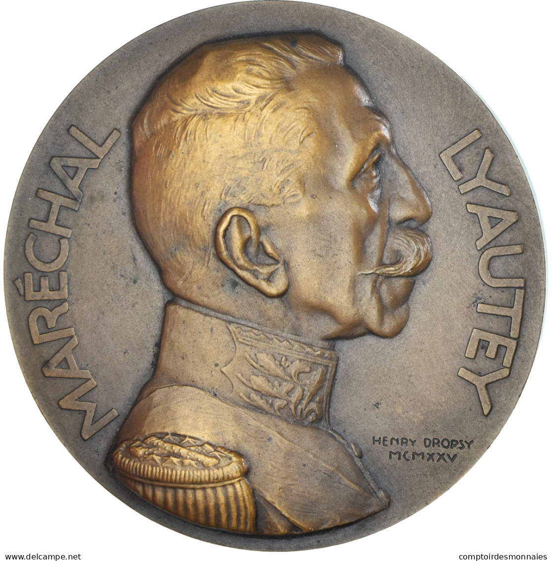 Maroc, Médaille, Maréchal Lyautey, Pacification Du Maroc, History, 1925 - Andere & Zonder Classificatie