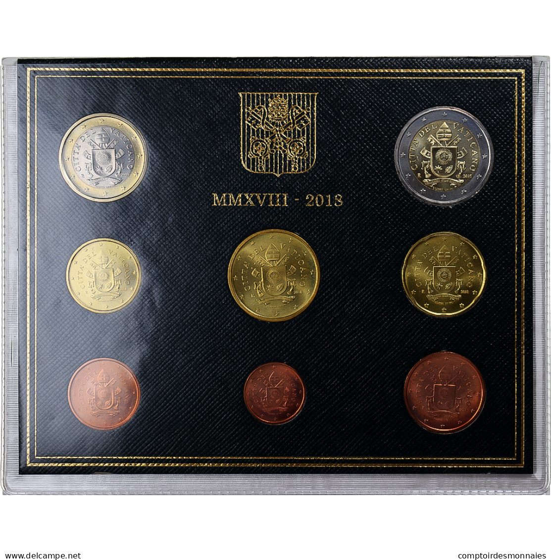 Vatican, 1 Cent To 2 Euro, Le Pape François, 2018, Rome, BU, FDC - Vaticano (Ciudad Del)