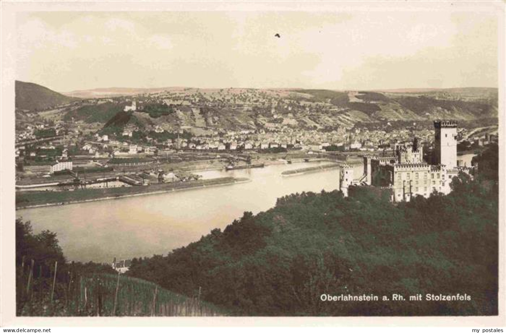 73963647 Oberlahnstein_Lahnstein Am Rhein Mit Burg Stolzenfels - Lahnstein