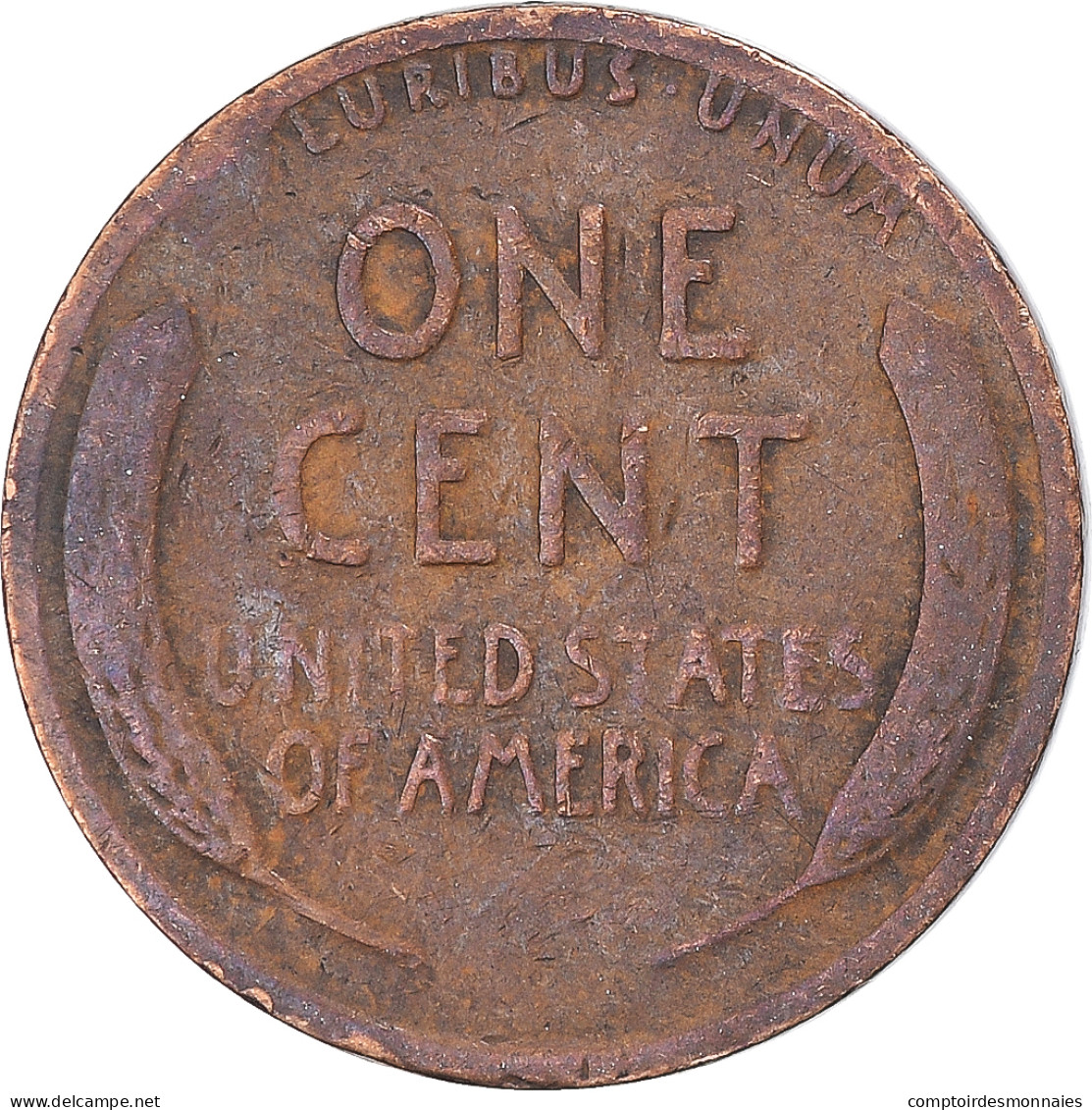 Monnaie, États-Unis, Cent, 1919 - 1909-1958: Lincoln, Wheat Ears Reverse