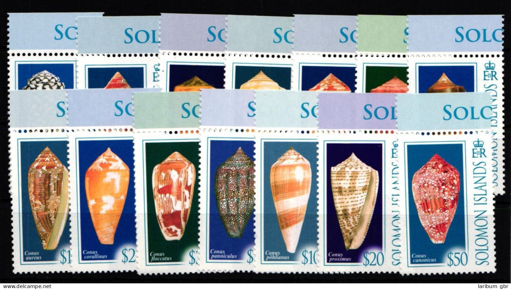 Salomon Inseln 1327-1340 Postfrisch Tiere Schnecken #IB124 - Islas Salomón (1978-...)