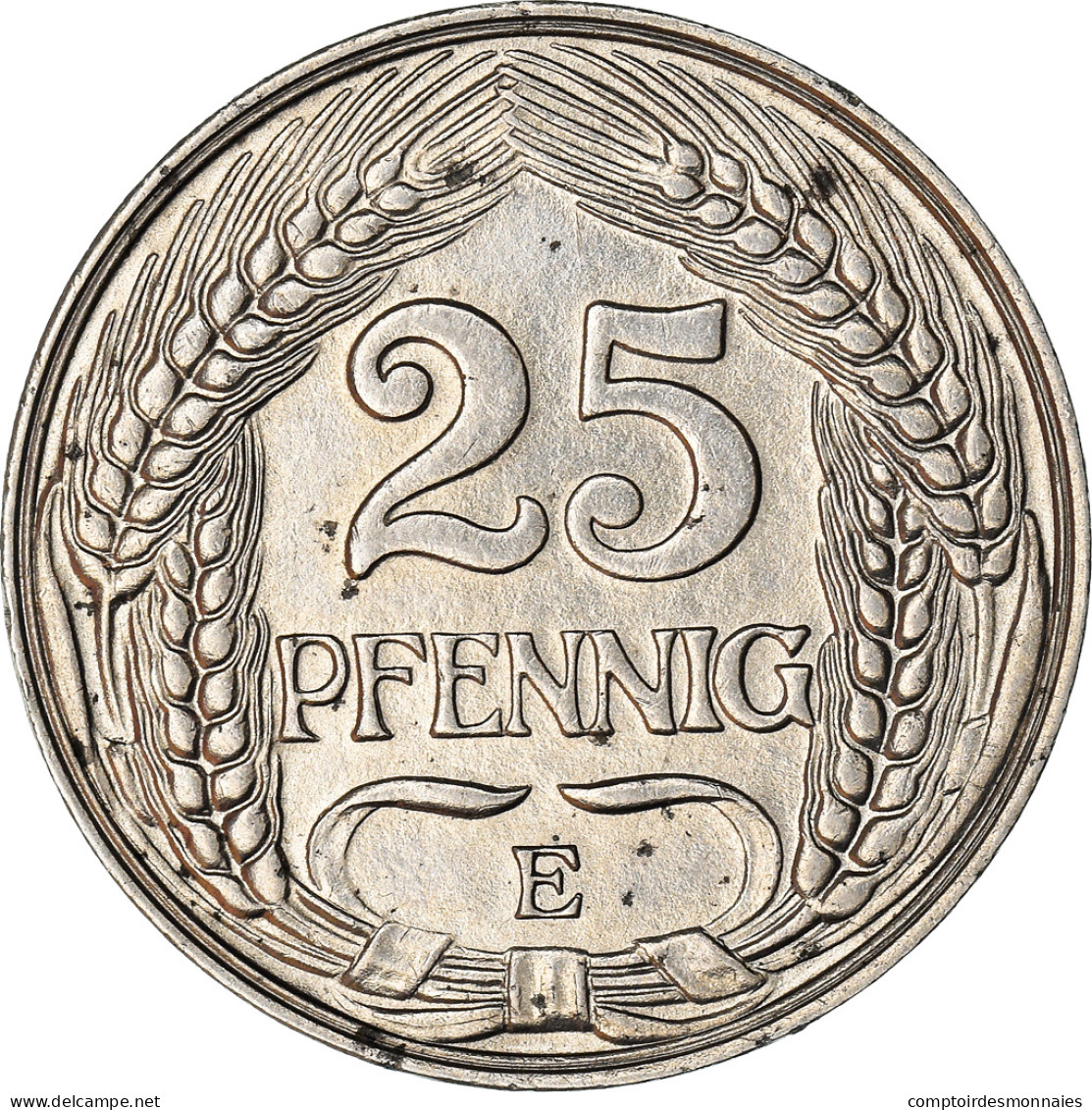 Monnaie, GERMANY - EMPIRE, Wilhelm II, 25 Pfennig, 1910, Muldenhütten, SUP - 25 Pfennig