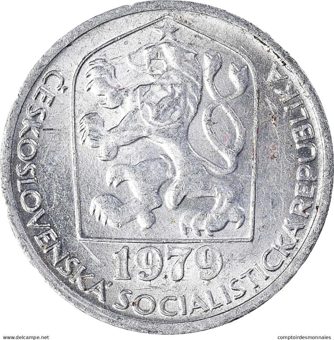 Monnaie, Tchécoslovaquie, 10 Haleru, 1979 - Tchécoslovaquie