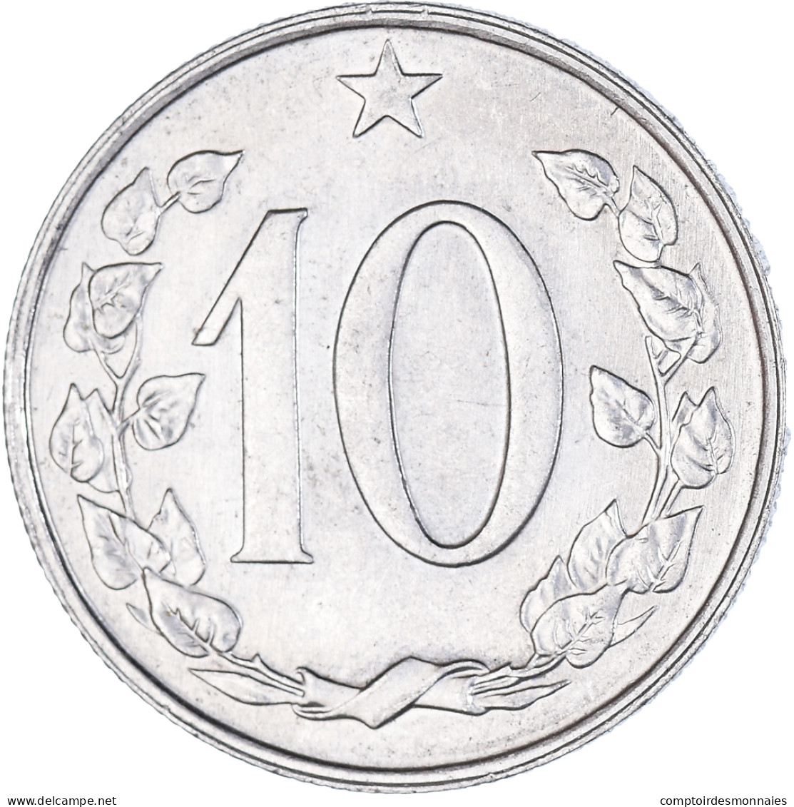 Monnaie, Tchécoslovaquie, 10 Haleru, 1969 - Tchécoslovaquie
