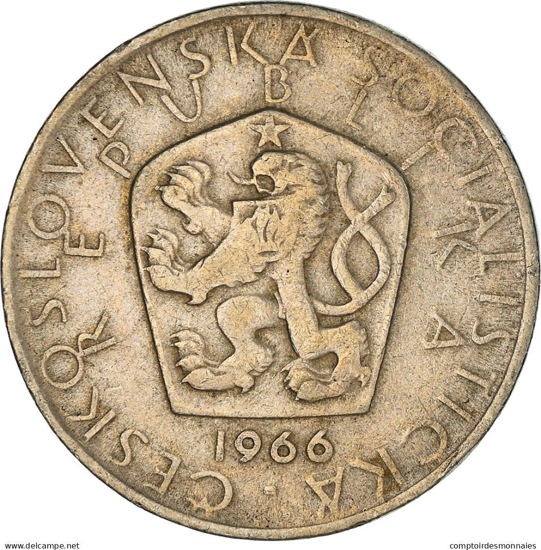 Monnaie, Tchécoslovaquie, 5 Korun, 1966, TB+, Cupro-nickel, KM:60 - Czechoslovakia