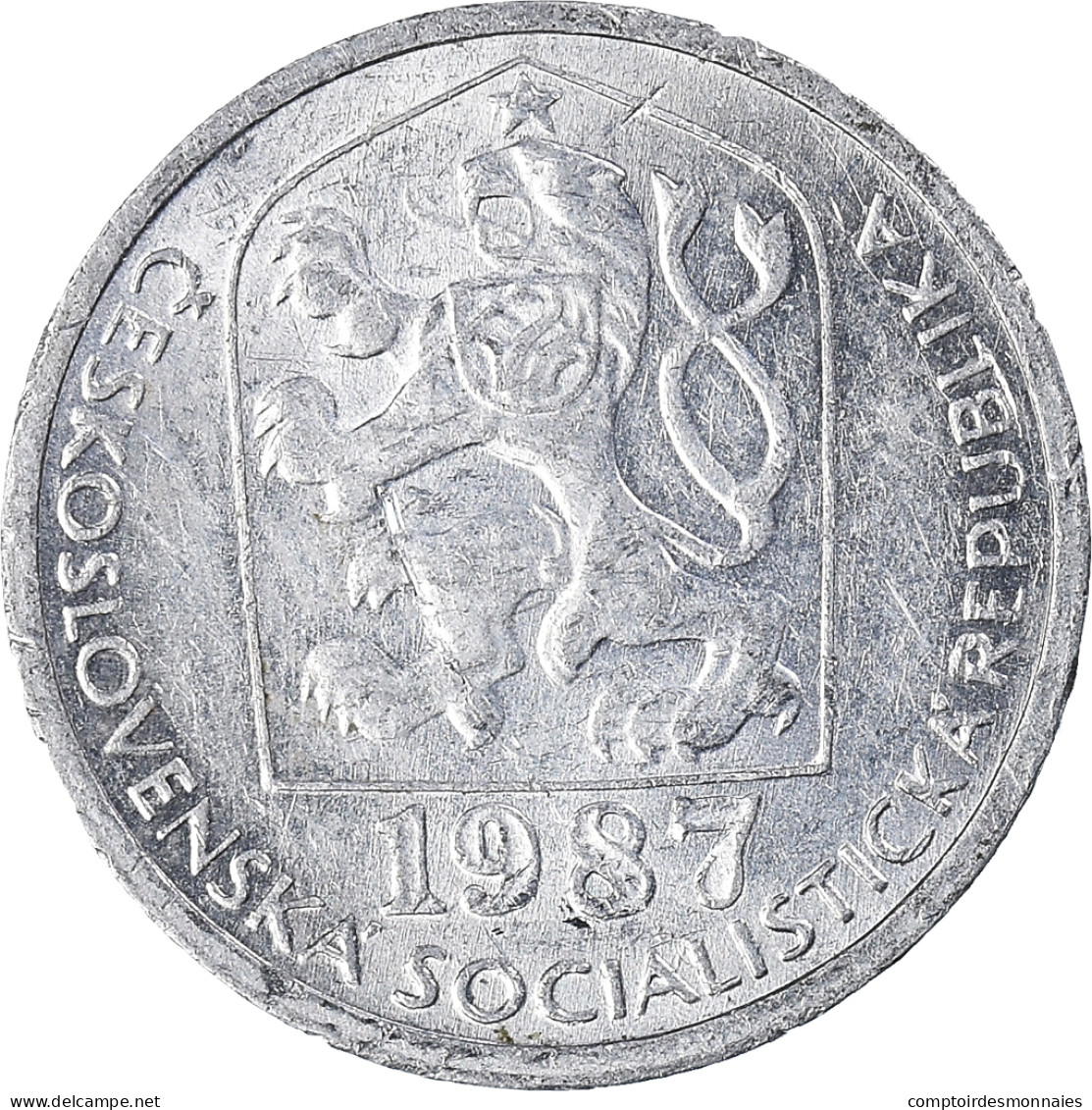 Monnaie, Tchécoslovaquie, 10 Haleru, 1987 - Czechoslovakia