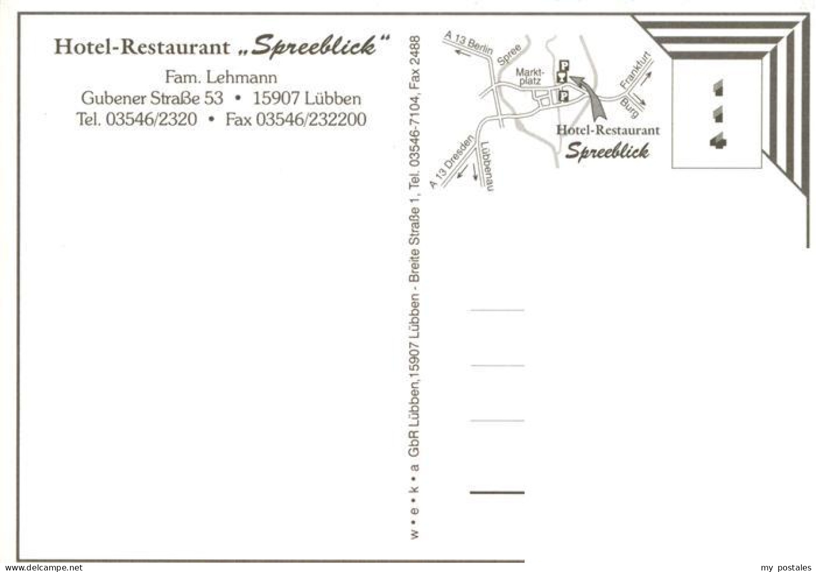 73882303 Luebben Spreewald Restaurant Hotel Spreeblick Natur Luebben Spreewald - Luebben (Spreewald)