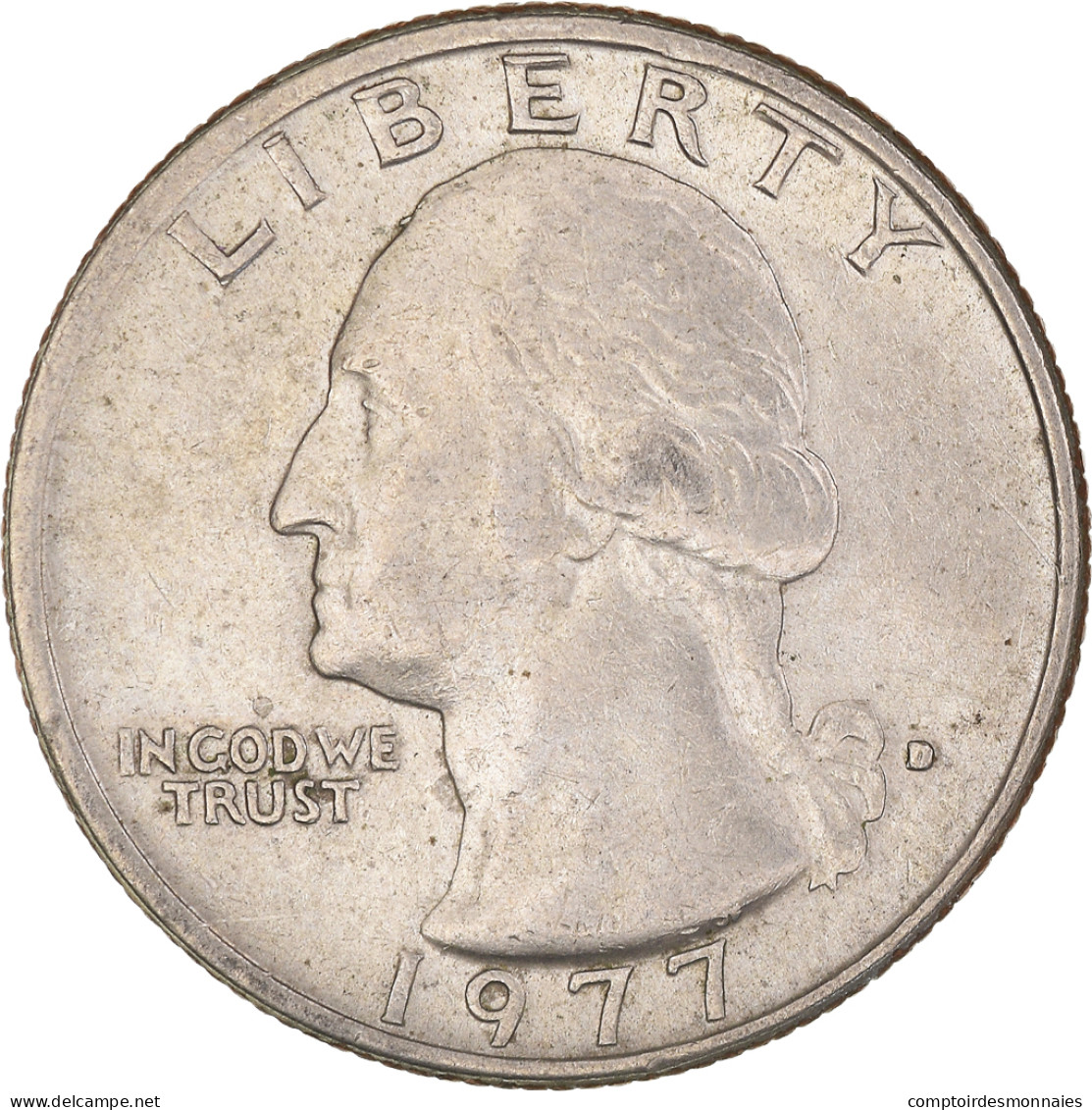 Monnaie, États-Unis, Washington Quarter, Quarter, 1977, U.S. Mint, Denver - 1932-1998: Washington