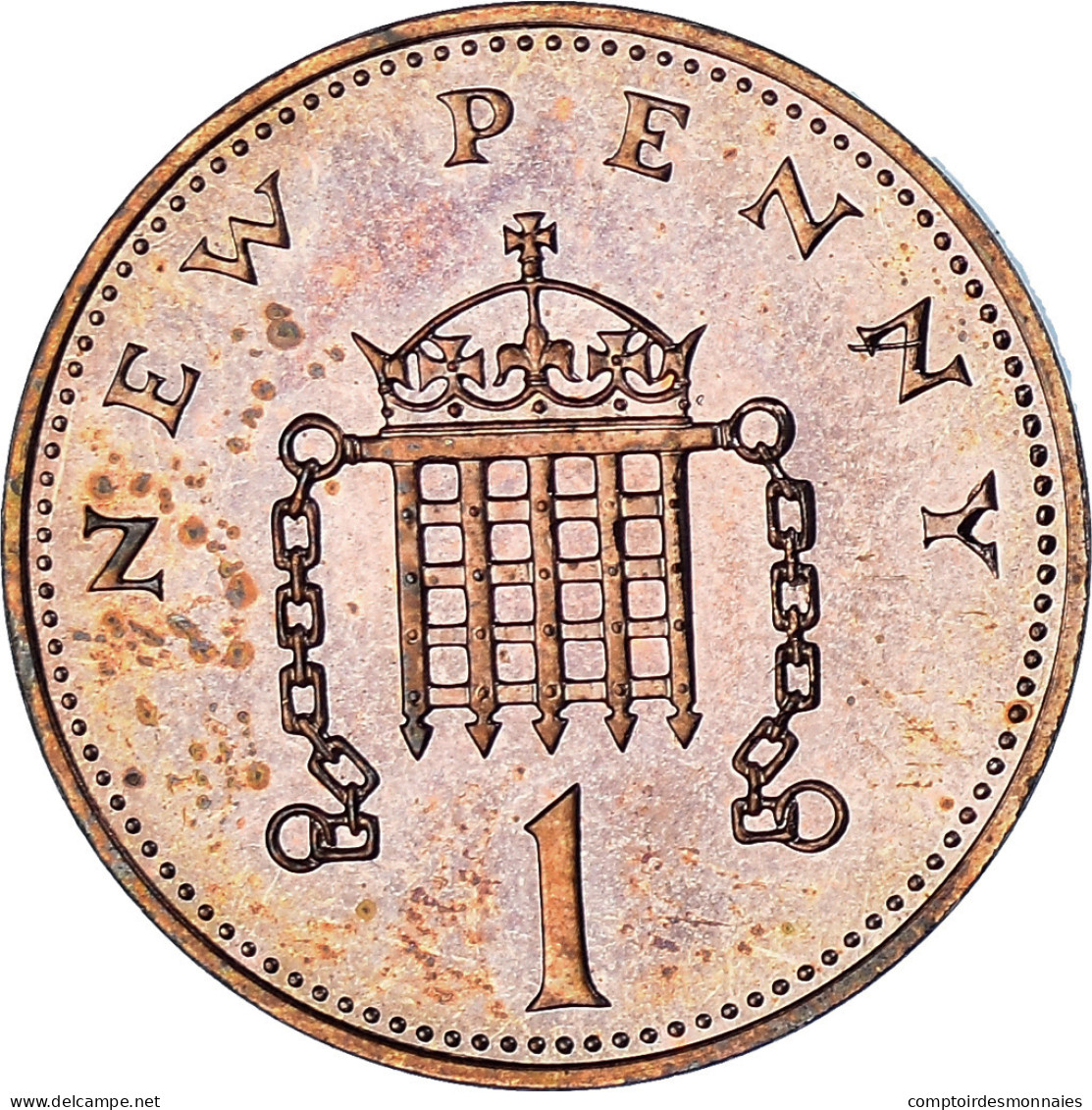 Monnaie, Grande-Bretagne, Elizabeth II, New Penny, 1976, TTB+, Bronze, KM:915 - 1 Penny & 1 New Penny