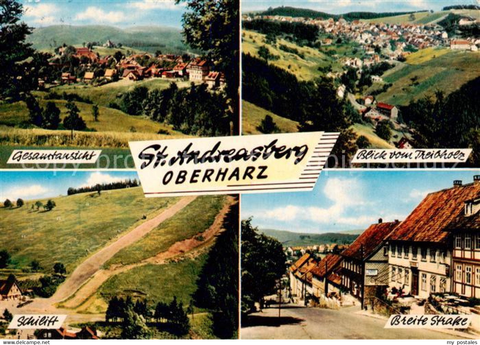 73814270 St Andreasberg Harz Panorama Blick Vom Treibholz Skilift Breite Strasse - St. Andreasberg