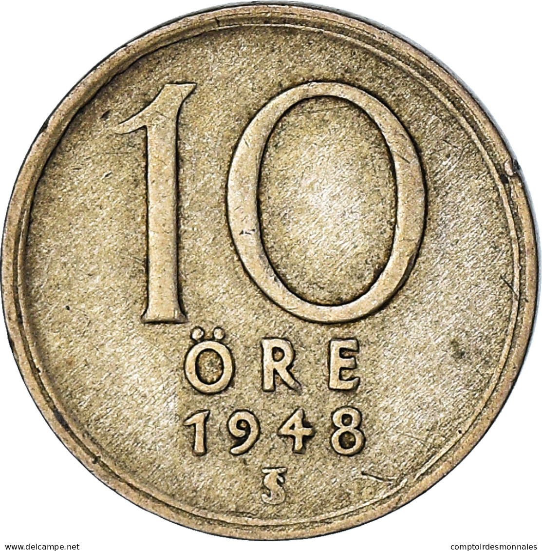 Monnaie, Suède, 10 Öre, 1948 - Suède