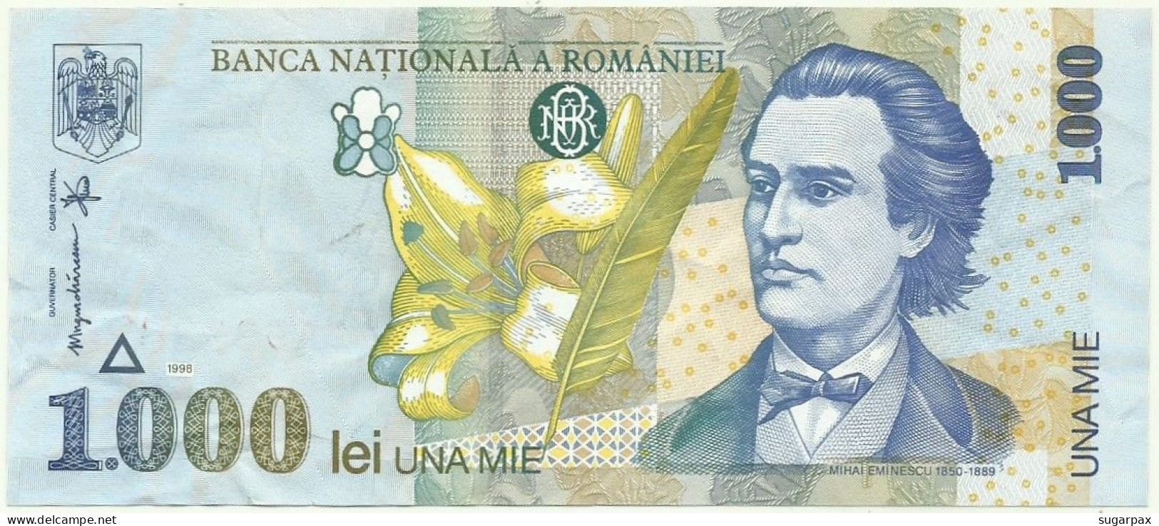 ROMANIA - 1000 Lei - 1998 - Pick 106 - Série 002A - 1.000 - Romania