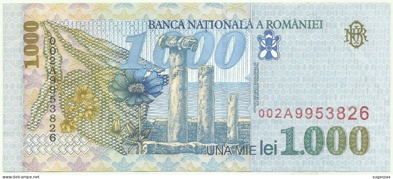 ROMANIA - 1000 Lei - 1998 - Pick 106 - Série 002A - 1.000 - Romania