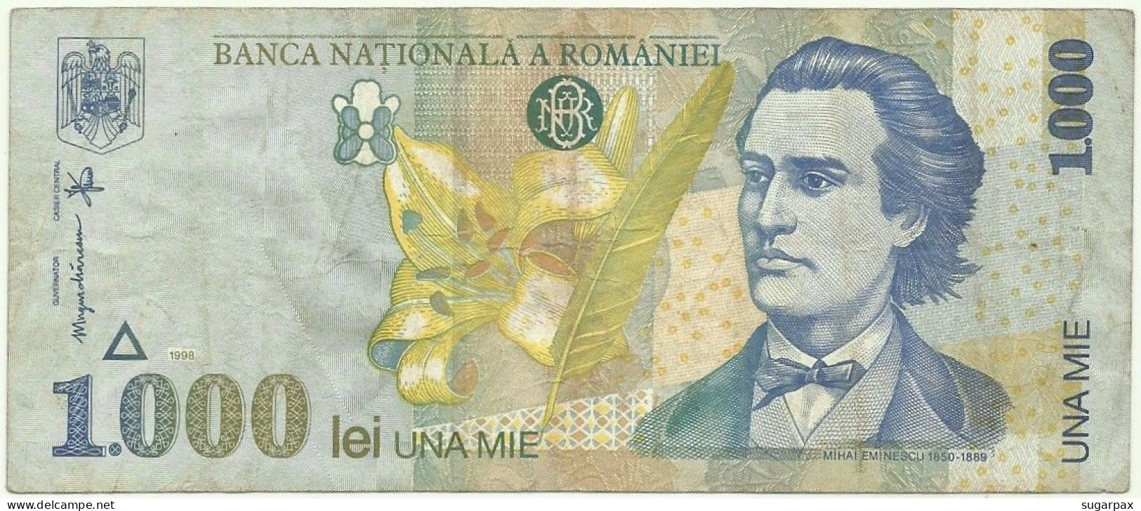 ROMANIA - 1.000 Lei - 1998 - Pick 106 - Série 002C - 1000 - Rumänien