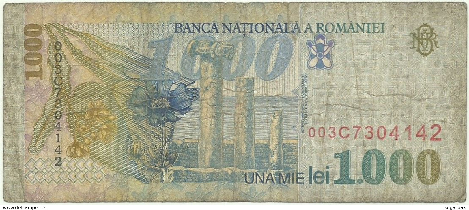 ROMANIA - 1.000 Lei - 1998 - Pick 106 - Série 003C - 1000 - Rumania