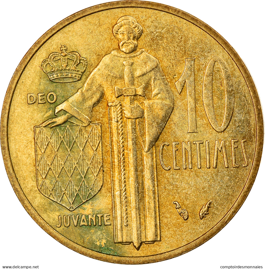 Monnaie, Monaco, Rainier III, 10 Centimes, 1982, TTB, Aluminum-Bronze - 1960-2001 Francos Nuevos