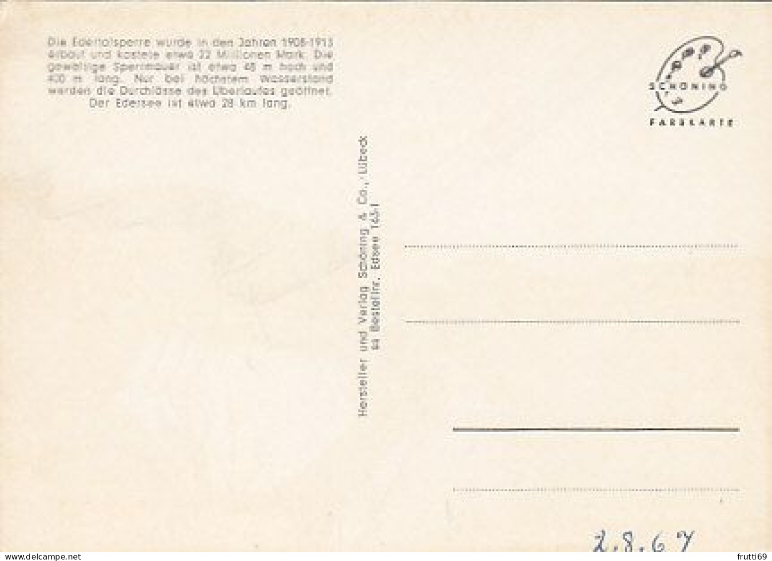 AK 207529 GERMANY - Edertalsperre - Edersee (Waldeck)