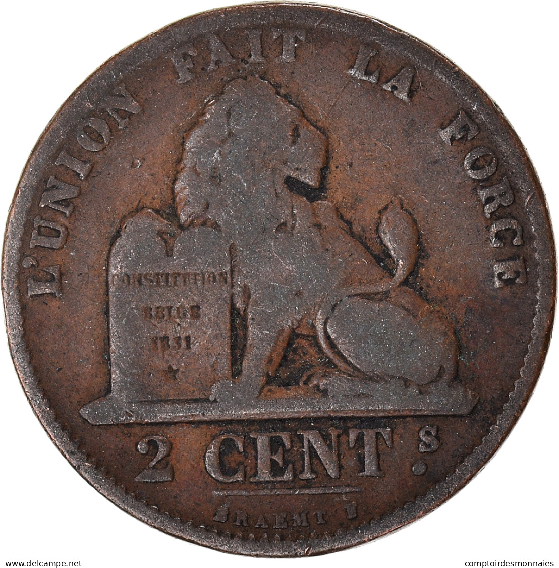 Monnaie, Belgique, 2 Centimes, 1871 - 2 Centimes