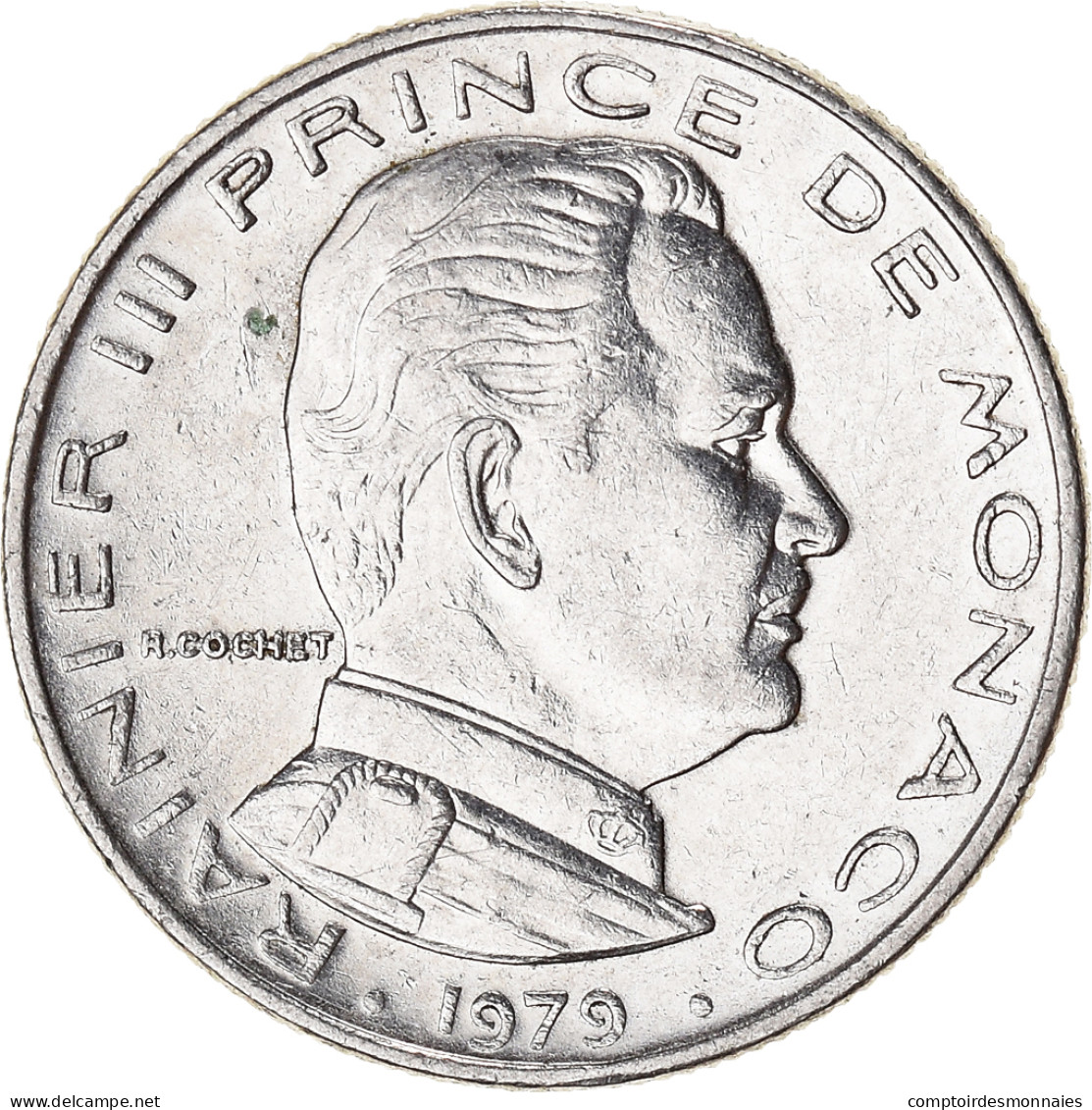 Monnaie, Monaco, 1/2 Franc, 1979 - 1960-2001 Nouveaux Francs