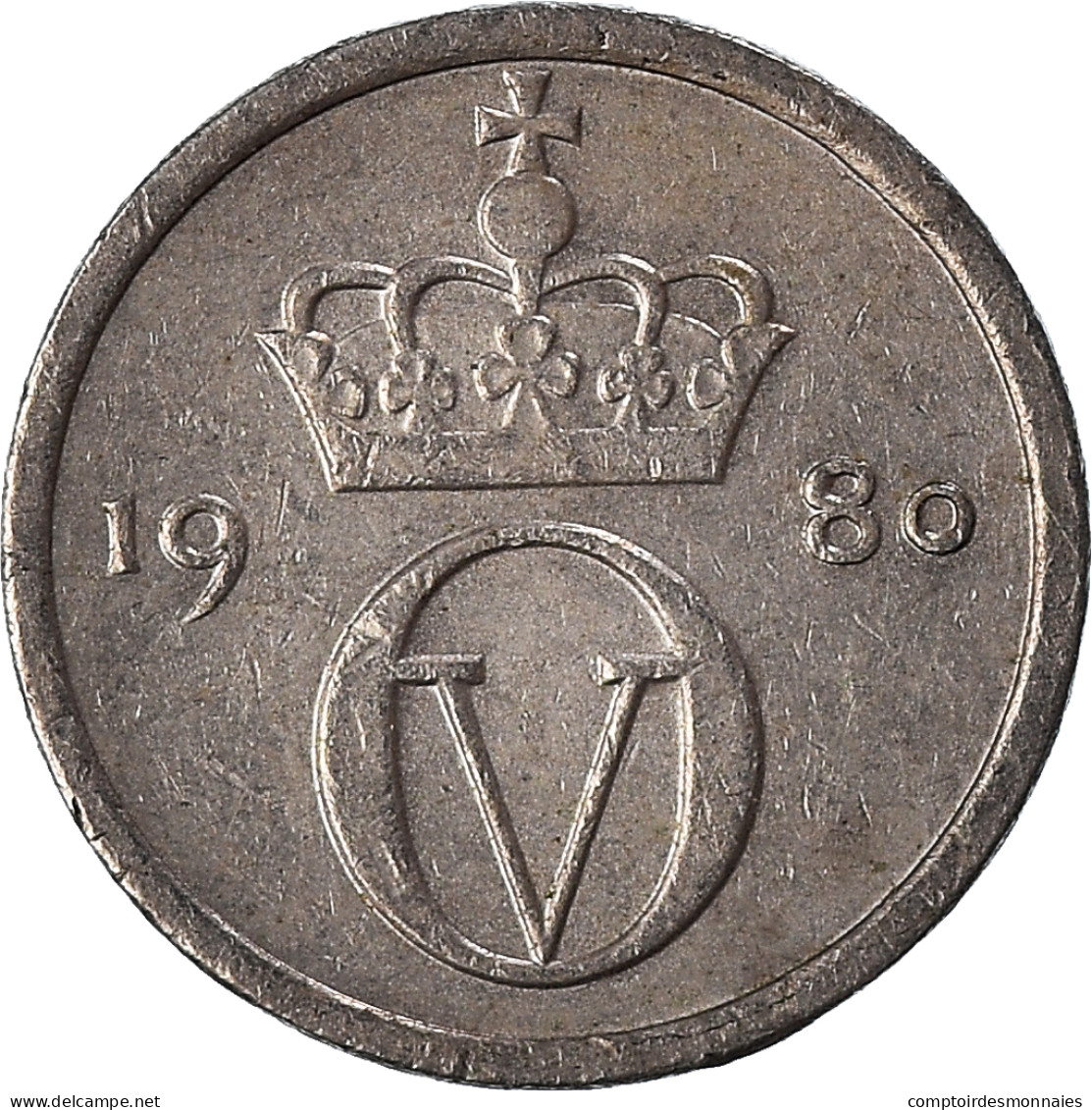 Monnaie, Norvège, 10 Öre, 1980 - Norvège