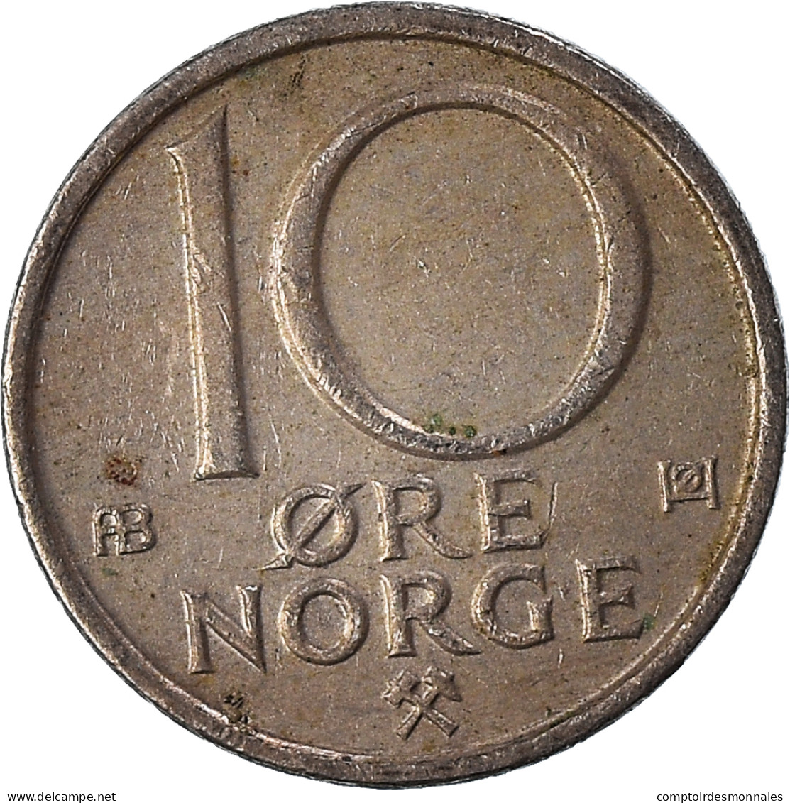 Monnaie, Norvège, 10 Öre, 1980 - Norvegia