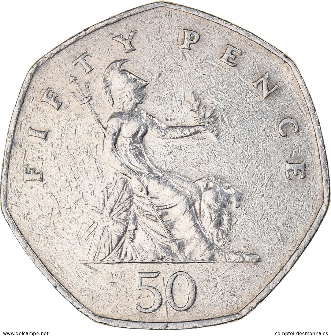 Monnaie, Grande-Bretagne, Elizabeth II, 50 Pence, 1982, TB+, Cupro-nickel - 50 Pence