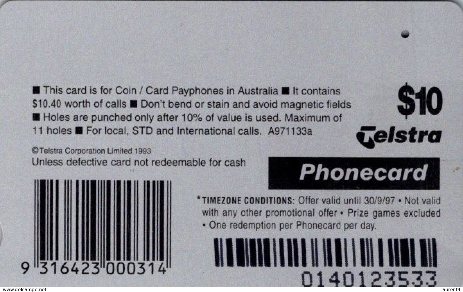 9-3-2024 (Phonecard) Timezone - $ 5.00 + 10.00 - 20.00 Phonecard - Carte de téléphoone (3+1 cards)